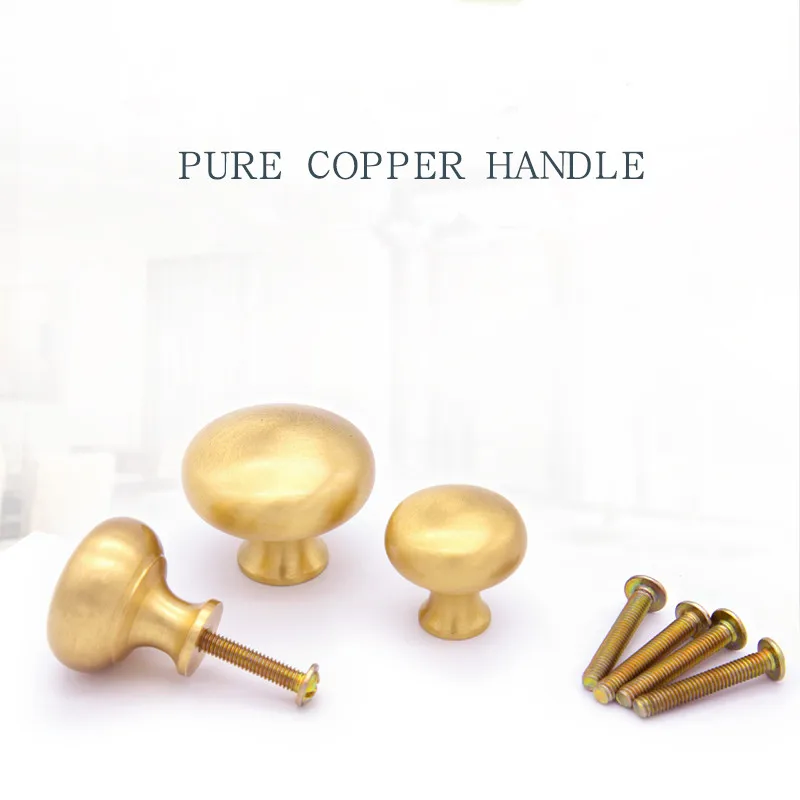 Nordic Brass Handle Drawer Wardrobe Door Modern Simple Round Single Hole Gold Handle
Nordic Brass Handle Drawer Wardrobe Door Modern Simple Round Single Hole Gold Handle