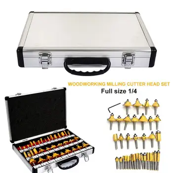 Practical Woodworking Rotary Tool 35 Pcs/Set Drill Bits 1/4“ Portable Titanium Bit Hole Cutter Woodworking Cutter Durable
Practical Woodworking Rotary Tool 35 Pcs/Set Drill Bits 1/4“ Portable Titanium Bit Hole Cutter Woodworking Cutter Durable