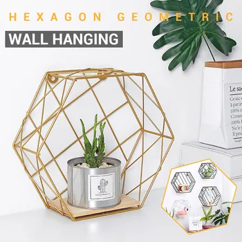 35x31cm Iron Wooden Hexagonal Grid Wall Hanging Storage Rack Home Bedroom Simple Hexagon Shelf Desktop Decorative Organization
35x31cm Iron Wooden Hexagonal Grid Wall Hanging Storage Rack Home Bedroom Simple Hexagon Shelf Desktop Decorative Organization