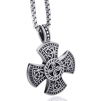 Elfasio Celtic Knot Trinity Knot Triquetra Cross Magic Pendant Necklace Men's Stainless Steel Box Chain 18-30inch
Elfasio Celtic Knot Trinity Knot Triquetra Cross Magic Pendant Necklace Men's Stainless Steel Box Chain 18-30inch