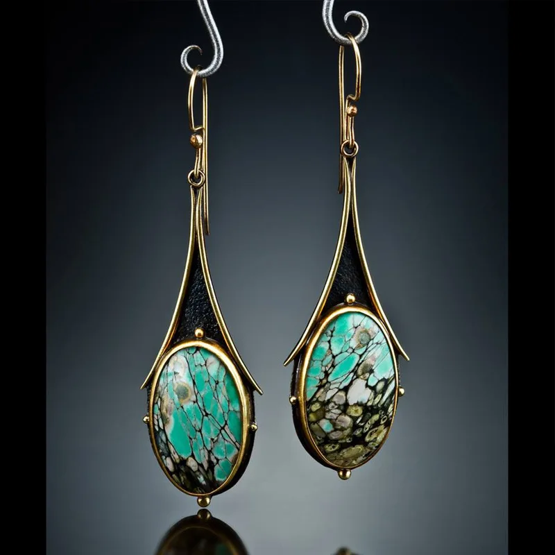 Vintage Gold Long Hanging Dangle Earrings For Women Female Green Stone Flower Water Drop Drop Earrings Party Jewelry Accessories
Vintage Gold Long Hanging Dangle Earrings For Women Female Green Stone Flower Water Drop Drop Earrings Party Jewelry Accessories