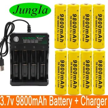 18650 battery 3.7V 9800mAh rechargeable liion battery for Led flashlight battery 18650 battery Wholesale +USB charger
18650 battery 3.7V 9800mAh rechargeable liion battery for Led flashlight battery 18650 battery Wholesale +USB charger