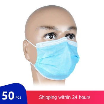 50pcs 3 Layer Mask dust protection Masks Disposable Face Mouth Masks Elastic Ear Loop Disposable Dust Filter Safety Mask
50pcs 3 Layer Mask dust protection Masks Disposable Face Mouth Masks Elastic Ear Loop Disposable Dust Filter Safety Mask