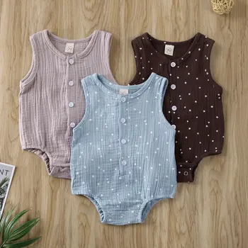 Bodysuit For Newborns Newborn Baby Clothes Jumpsuit Summer Sleeveless Unisex Sleepwear Cotton Linen Geometric Pattern O-Neck
Bodysuit For Newborns Newborn Baby Clothes Jumpsuit Summer Sleeveless Unisex Sleepwear Cotton Linen Geometric Pattern O-Neck