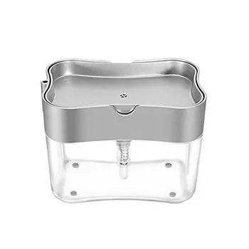 2-in-1 Soap Pump Dispenser With Sponge Holder Kitchen Cleaner Tools Cleaning liquid Container box Soap Organizer
2-in-1 Soap Pump Dispenser With Sponge Holder Kitchen Cleaner Tools Cleaning liquid Container box Soap Organizer