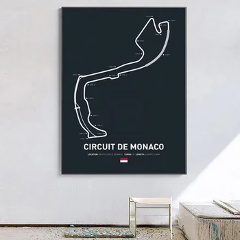 Formula 1 Race Poster Circuit de Monaco F1 Circuit Home Decoration Wall Art Canvas Fabric Cloth Print Pictures No Frame
Formula 1 Race Poster Circuit de Monaco F1 Circuit Home Decoration Wall Art Canvas Fabric Cloth Print Pictures No Frame