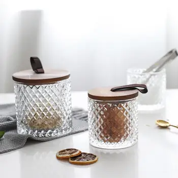 Wooden Cover Glass Storage Jar Jewelry Box Household Storage Pot Coffee Bean Tea Multigrain Bottle Kitchen Supplies for Home
Wooden Cover Glass Storage Jar Jewelry Box Household Storage Pot Coffee Bean Tea Multigrain Bottle Kitchen Supplies for Home