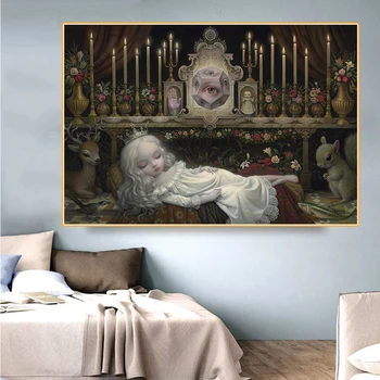 Citon Mark Ryden《Wakening the moon》Canvas Art Oil painting Artwork Poster Picture Modern Wall Decor Home Living room Decoration
Citon Mark Ryden《Wakening the moon》Canvas Art Oil painting Artwork Poster Picture Modern Wall Decor Home Living room Decoration
