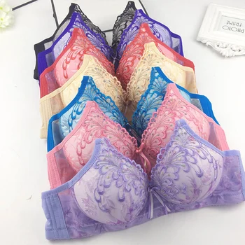 Womens Push Up Bra Wireless Bralette Embroidered Light Padded Underwear Sexy Lingerie BH Top Size A B Cup
Womens Push Up Bra Wireless Bralette Embroidered Light Padded Underwear Sexy Lingerie BH Top Size A B Cup