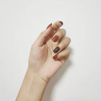 Summer Ladies Elegant Coffee Brown Orange Jump Color Fake Nails with Glue Medium Size Full Cover Artificial Nails Art Tips 24pcs
Summer Ladies Elegant Coffee Brown Orange Jump Color Fake Nails with Glue Medium Size Full Cover Artificial Nails Art Tips 24pcs