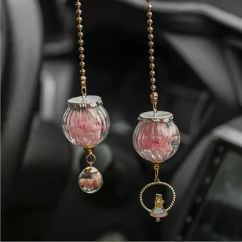 Car Pendant Glass flower Rearview Mirror Decoration Auto Hanging Ornament Automobiles Interior Accessories Gifts styling
Car Pendant Glass flower Rearview Mirror Decoration Auto Hanging Ornament Automobiles Interior Accessories Gifts styling