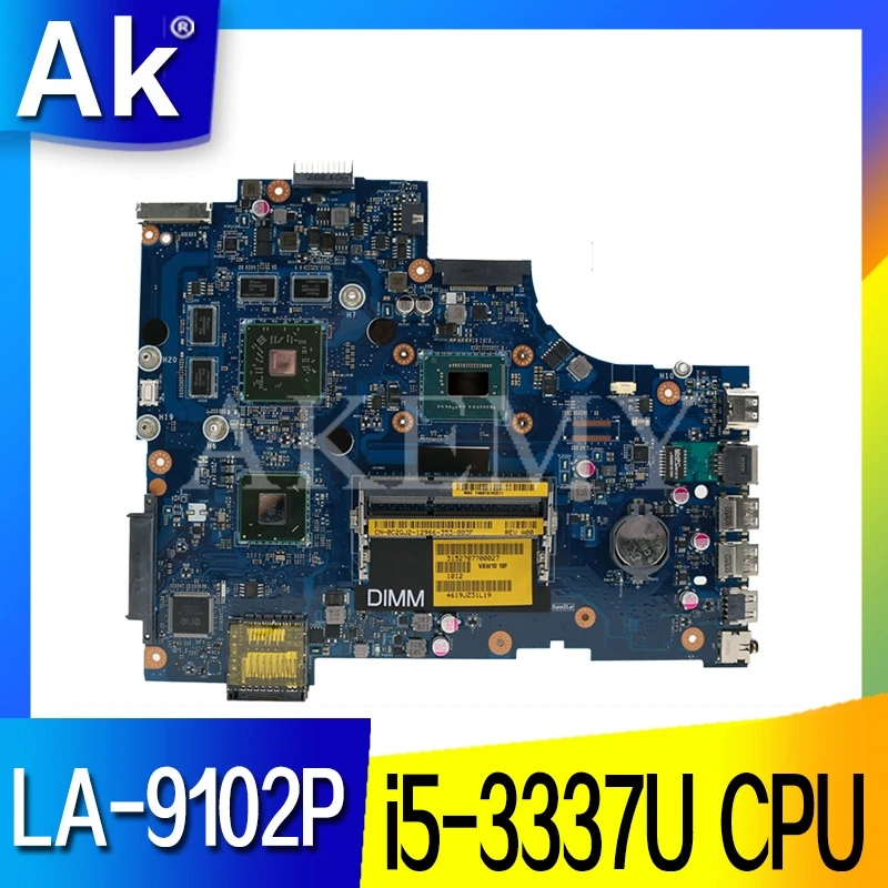 CN-0C2GJ2 0C2GJ2 C2GJ2 для For DELL INSPIRON 3721 5721 Материнская плата ноутбука VAW11 LA-9102P REV: 1 0 (A00) I5-3337U