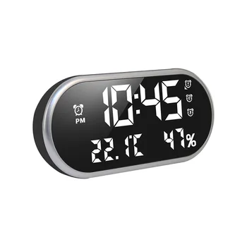 Mobile Phone Charging Digital Display Led Alarm Clock Three Sets Alarm Clock Temperature Humidity Display Mirror Alarm Clock
Mobile Phone Charging Digital Display Led Alarm Clock Three Sets Alarm Clock Temperature Humidity Display Mirror Alarm Clock