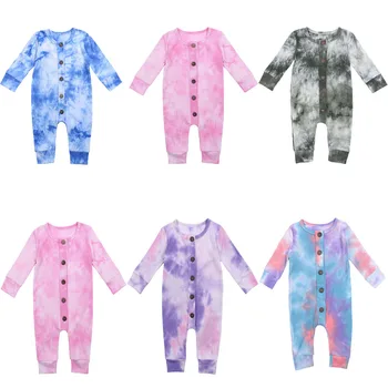 Baby Boys Girls Romper Cotton Long Sleeve Tie Dye Print Button Long Sleeve Jumpsuit Infant Clothing Autumn Newborn Baby Clothes
Baby Boys Girls Romper Cotton Long Sleeve Tie Dye Print Button Long Sleeve Jumpsuit Infant Clothing Autumn Newborn Baby Clothes