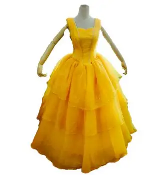 Halloween Cosplay New 2017 The Beauty And The Beast Adult Princess Belle Costume Yellow Long Dress
Halloween Cosplay New 2017 The Beauty And The Beast Adult Princess Belle Costume Yellow Long Dress