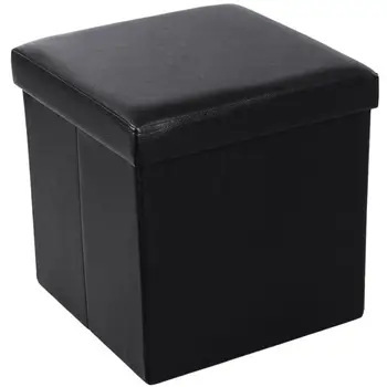 Practical PVC Leather Square Shape Footstool Black made of high quality PVC leather, ottoman pouf ottoman storage step stool
Practical PVC Leather Square Shape Footstool Black made of high quality PVC leather, ottoman pouf ottoman storage step stool