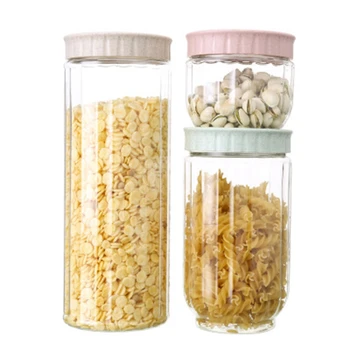 3 Sets of Plastic Transparent Sealed Tank Storage Tank Kitchen Grain Miscellaneous Food Storage Box
3 Sets of Plastic Transparent Sealed Tank Storage Tank Kitchen Grain Miscellaneous Food Storage Box