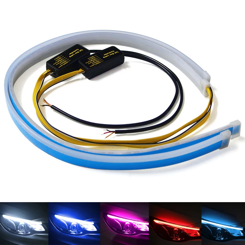 2PCS Slim Car LED Strip Lights 30/45/60CM Decorative Lamp Daytime Running Light White/Red/Pink/Blue/Ice Blue Turn Signal Amber
2PCS Slim Car LED Strip Lights 30/45/60CM Decorative Lamp Daytime Running Light White/Red/Pink/Blue/Ice Blue Turn Signal Amber