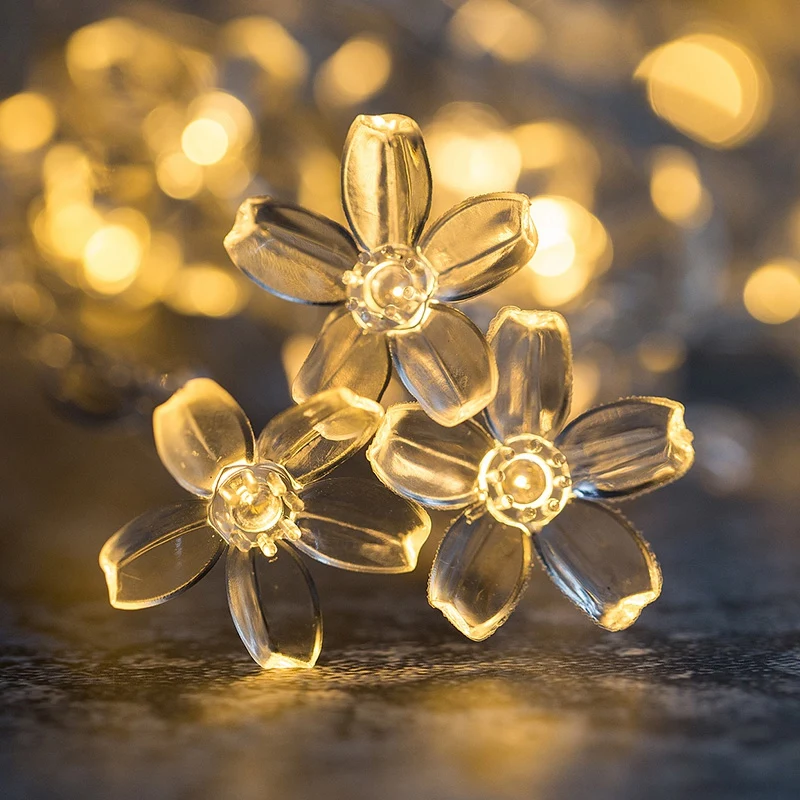 LED String Fairy Lights Flower 2/5/10/20M Christmas Tree Garland Wedding New Year Decoration Battery USB 220V Solar Powered
LED String Fairy Lights Flower 2/5/10/20M Christmas Tree Garland Wedding New Year Decoration Battery USB 220V Solar Powered