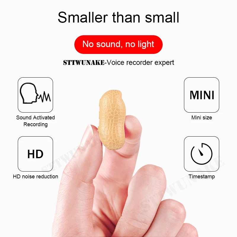 STTWUNAKE Voice recorder Dictaphone pen audio sound mini activated digital professional micro peanut
STTWUNAKE Voice recorder Dictaphone pen audio sound mini activated digital professional micro peanut
