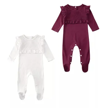 Long Sleeve Ruched Cotton Romper Newborn Baby Girl Clothes Spring Fashion Bed Crib Jumpsuit Tops Children Girls Rompers Overalls
Long Sleeve Ruched Cotton Romper Newborn Baby Girl Clothes Spring Fashion Bed Crib Jumpsuit Tops Children Girls Rompers Overalls