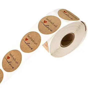 Round "Handmade With Love" Stickers Seal Labels Roll Sticker For Package Decorate Handmade Sticker
Round "Handmade With Love" Stickers Seal Labels Roll Sticker For Package Decorate Handmade Sticker