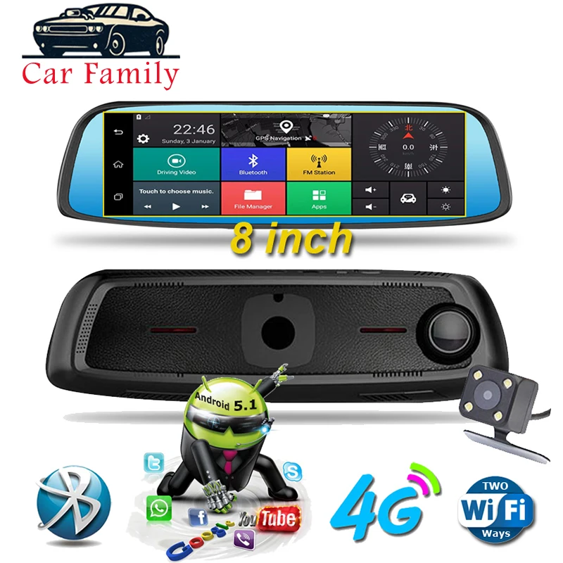 8" 4G ADAS Radar Android Car DVR Touch Dash Cam Car Rearview Mirror Dash Camera Dual Lens GPS Navigation Wifi Bluetooth
8" 4G ADAS Radar Android Car DVR Touch Dash Cam Car Rearview Mirror Dash Camera Dual Lens GPS Navigation Wifi Bluetooth