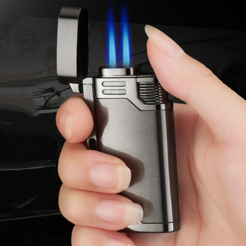 With Keychain gas Lighter Blue Flame Spray Gun Electronic Lighter 1300 C Butane Torch Turbo Lighter Cigar Cigarette Lighters
With Keychain gas Lighter Blue Flame Spray Gun Electronic Lighter 1300 C Butane Torch Turbo Lighter Cigar Cigarette Lighters