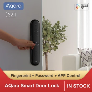 

Original AQara S2 Smart Door Lock Fingerprint Password Keyless Lock Smart Linkage Work With Mijia App For Smart Home Kit