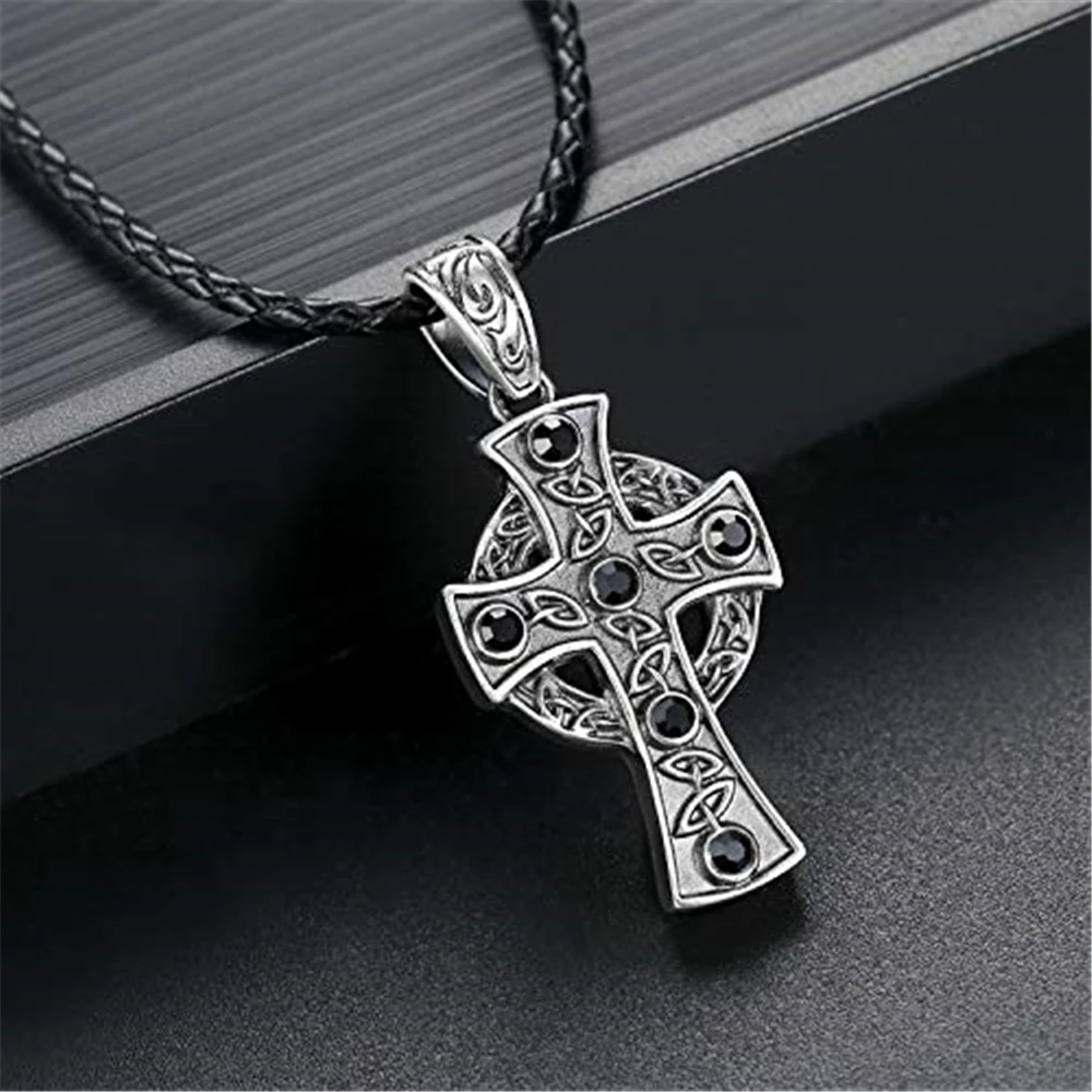 EVBEA Cross Mens Pendant Stainless Steel Necklace Simple Viking Crucifix Classic Crown of Thorns Jewelry(2 Chains)
EVBEA Cross Mens Pendant Stainless Steel Necklace Simple Viking Crucifix Classic Crown of Thorns Jewelry(2 Chains)