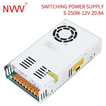 NVVV Switching Power Supply 250W Monitor Lighting Transformer LED Driver AC 110/220 V to DC 12 v 24 v
NVVV Switching Power Supply 250W Monitor Lighting Transformer LED Driver AC 110/220 V to DC 12 v 24 v