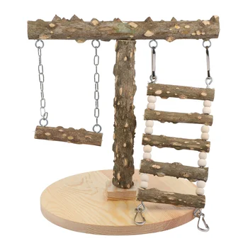 1Pc Parrot Perch Stand Practical Wooden Useful Climbing Ladder Play Stand With Base Bird Cage Play Gym Grinding Stick for Parrot
1Pc Parrot Perch Stand Practical Wooden Useful Climbing Ladder Play Stand With Base Bird Cage Play Gym Grinding Stick for Parrot