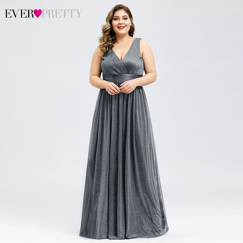 Plus Size Evening Dresses Ever Pretty A-Line Double V-Neck Sleeveless Ruched Sparkle Chiffon Long Party Gowns Vestidos Elegantes
Plus Size Evening Dresses Ever Pretty A-Line Double V-Neck Sleeveless Ruched Sparkle Chiffon Long Party Gowns Vestidos Elegantes