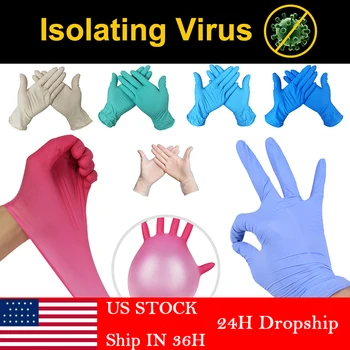 10/50/100Pcs Disposable Gloves High Elasity Latex Universal Kitchen dishwashing Work Rubber Garden Gloves For Left & Right Hand 
10/50/100Pcs Disposable Gloves High Elasity Latex Universal Kitchen dishwashing Work Rubber Garden Gloves For Left & Right Hand