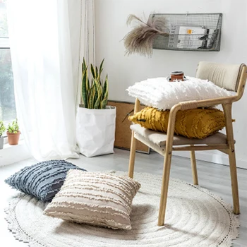 White Cushion Cover Floral Tassel Square Pillowcase Cotton Pillowcase 45x45cm Home Decoration Sofa Yellow Ivory Gray
White Cushion Cover Floral Tassel Square Pillowcase Cotton Pillowcase 45x45cm Home Decoration Sofa Yellow Ivory Gray
