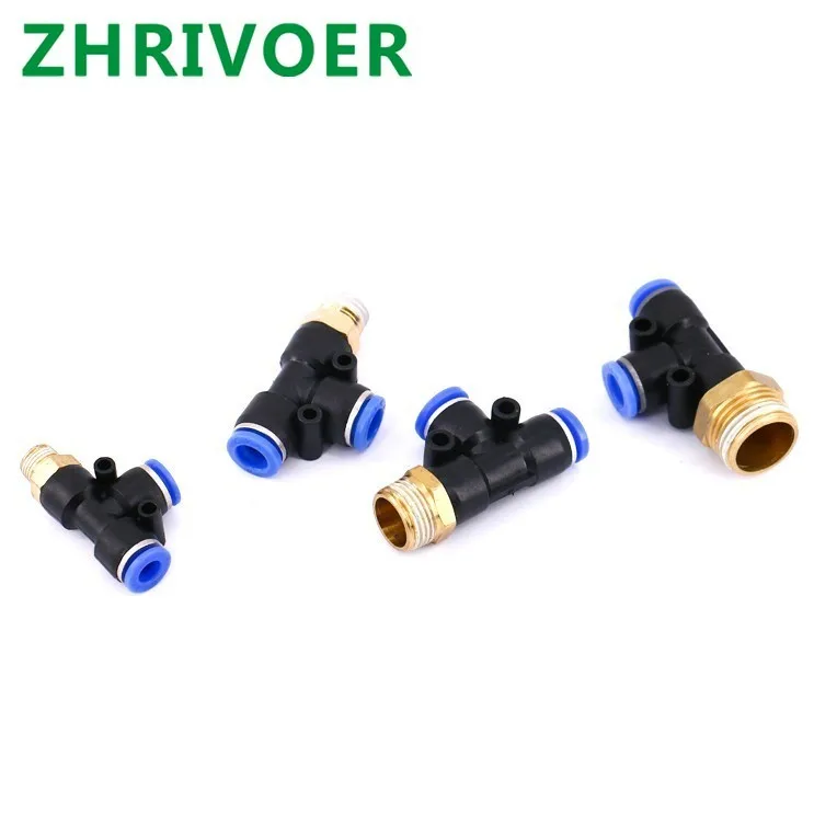 Hose Tube T Shape Tee Air Fitting 1/4" 1/8" 3/8" 1/2"BSPT Male Thread 3 Way Pipe Coupler Pneumatic Connector 10mm 8mm 6mm 12mm
Hose Tube T Shape Tee Air Fitting 1/4" 1/8" 3/8" 1/2"BSPT Male Thread 3 Way Pipe Coupler Pneumatic Connector 10mm 8mm 6mm 12mm