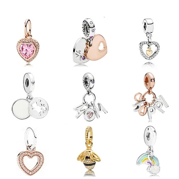 NEW 2018 Fit Original Charm Bracelets Gilded Rose Gold color Authentic 925 sterling silver Beads Women DIY Fashion Jewelry
NEW 2018 Fit Original Charm Bracelets Gilded Rose Gold color Authentic 925 sterling silver Beads Women DIY Fashion Jewelry