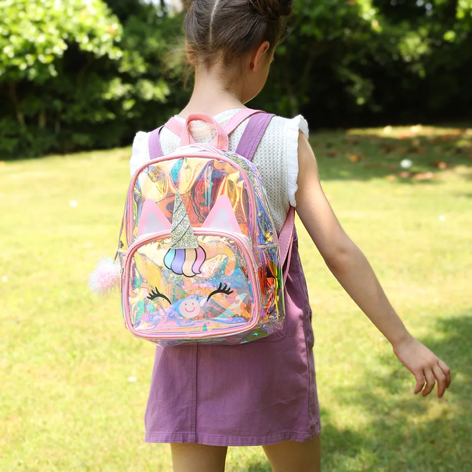 2021 New Unicorn Transparent Backpack Cartoon Tpu Children's Laser Colorful Backpacks Girls Spring Outing School Bag Kids Bags 2021 New Unicorn Transparent Backpack Cartoon Tpu Children's Laser Colorful Backpacks Girls Spring Outing School Bag Kids Bags