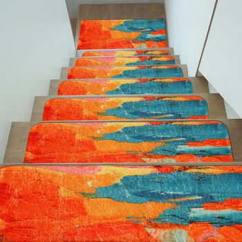 5 Pcs Colorful Paintings Stair Pads Floor Mats Machine Washable Fluffy PVC Bottom Stairway Mat Non-slip Soft Stair-steps Rugs
5 Pcs Colorful Paintings Stair Pads Floor Mats Machine Washable Fluffy PVC Bottom Stairway Mat Non-slip Soft Stair-steps Rugs