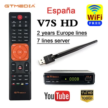 Gtmedia Receptor satélite V7S decodificador de televisión con Receptor Digital de DVB-S2 1080P full HD Biss VU PVR with wi-fi
Gtmedia Receptor satélite V7S decodificador de televisión con Receptor Digital de DVB-S2 1080P full HD Biss VU PVR with wi-fi