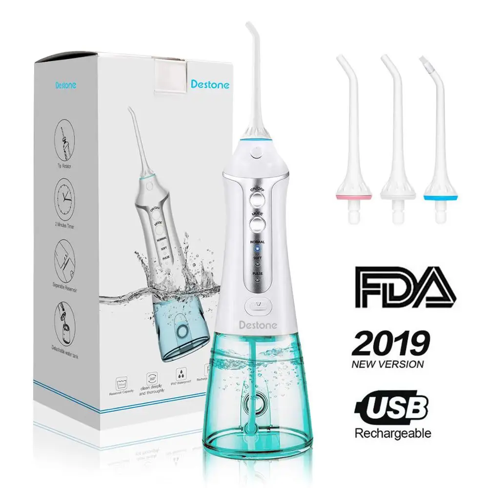 Destone Oral Irrigator Protable Water Flosser Rechargeable Dental Water Jet 300ML WaterTank Irrigator Teeth Cleaner Waterproof
Destone Oral Irrigator Protable Water Flosser Rechargeable Dental Water Jet 300ML WaterTank Irrigator Teeth Cleaner Waterproof