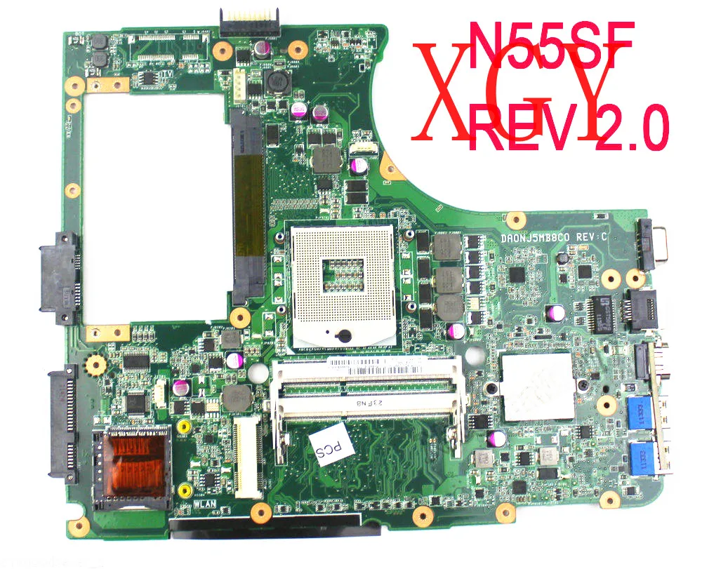Материнская плата N55SF REV2.0 для ноутбука ASUS N55S N55SL материнская 100% тестирование |