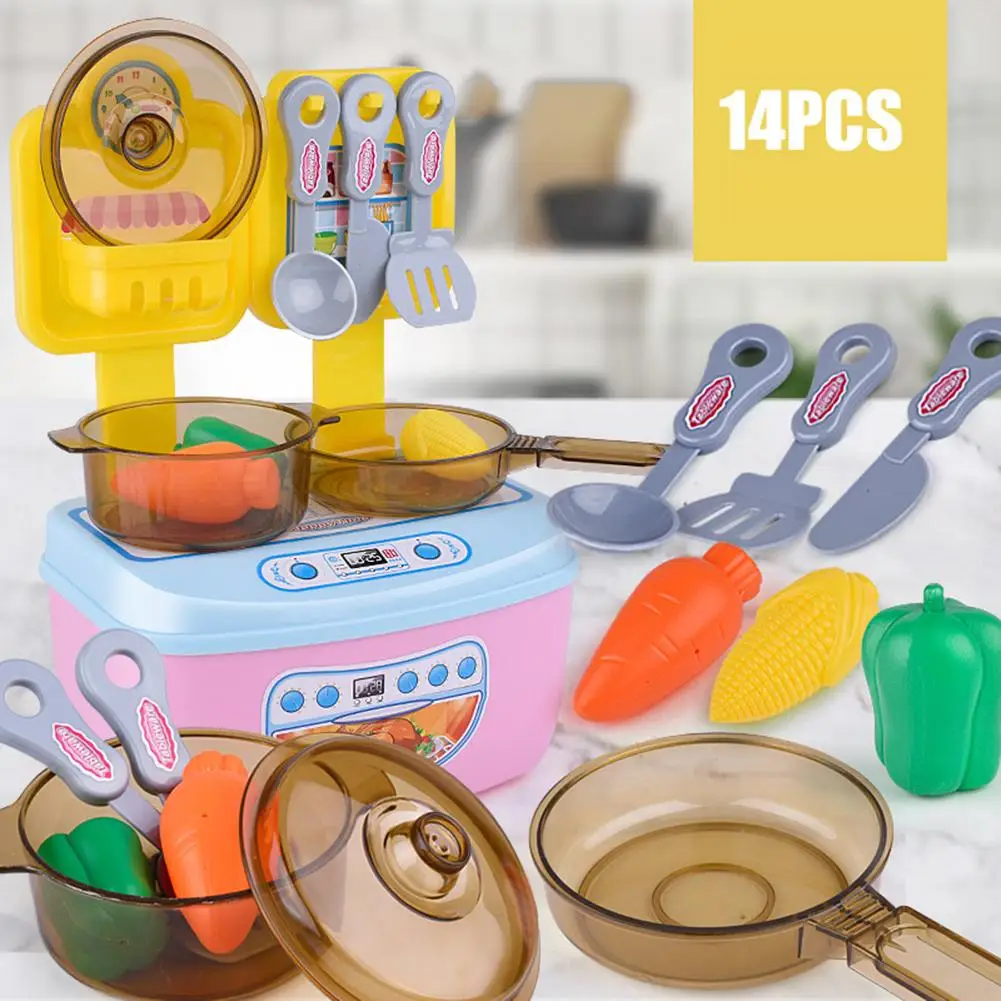 Children Mini Kitchen Cookware Pot Pan Kids Pretend Cook Play Toy Simulation Kitchen Utensils Toys Set Children gift New
Children Mini Kitchen Cookware Pot Pan Kids Pretend Cook Play Toy Simulation Kitchen Utensils Toys Set Children gift New