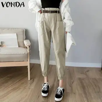 VONDA Women Pants Casual Elastic Waist Pleated Ankle-Length Pants 2020 Autumn Summer Plus Size Bottoms Women's Trousers 5XL
VONDA Women Pants Casual Elastic Waist Pleated Ankle-Length Pants 2020 Autumn Summer Plus Size Bottoms Women's Trousers 5XL