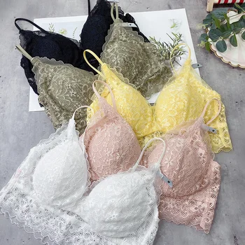 Wriufred lace suspender underwear set summer comfort without steel ring fixed cup integrated thin section tube top bra sets 
Wriufred lace suspender underwear set summer comfort without steel ring fixed cup integrated thin section tube top bra sets