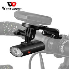 WEST BIKING Bike Light with GoPro Mount Holder for Garmin Bryton Computer USB Rechargeable Waterproof 300LM Bicycle Flashlight
WEST BIKING Bike Light with GoPro Mount Holder for Garmin Bryton Computer USB Rechargeable Waterproof 300LM Bicycle Flashlight