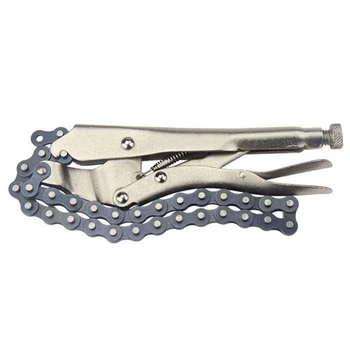 10 inch Chain Vise Clamp Plier Locking Grip Wrench Oil Filter Pipe 16.5 inch Chain Length
10 inch Chain Vise Clamp Plier Locking Grip Wrench Oil Filter Pipe 16.5 inch Chain Length