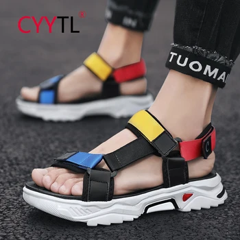 CYYTL Colorful Summer Men's Fashion Platform Outdoor Open Toe Leather Sandals Casual Round Toe Slippers Casual Beach Shoes
CYYTL Colorful Summer Men's Fashion Platform Outdoor Open Toe Leather Sandals Casual Round Toe Slippers Casual Beach Shoes