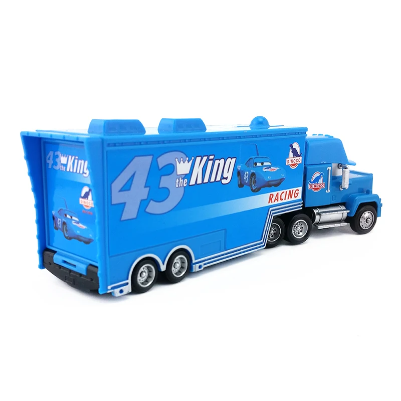 Disney Pixar Cars Mack Uncle No.43 грузовик King Racer's Truck 1:55 развивающие игрушки модель