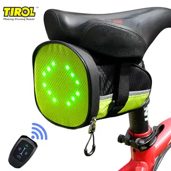 TIROL Led Turn Signal Tail Bag Oxford Cycling Saddle Bag Waterproof Wireless Remote Bicycle Bag Bike Safe Bag T26544a
TIROL Led Turn Signal Tail Bag Oxford Cycling Saddle Bag Waterproof Wireless Remote Bicycle Bag Bike Safe Bag T26544a